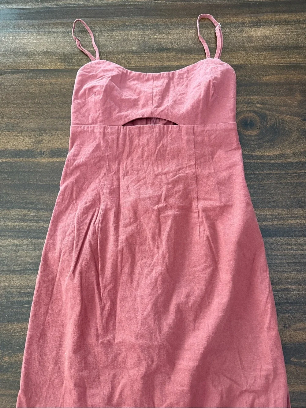 Abercrombie & Fitch Rose-Pink Spaghetti-Strap Maxi Dress